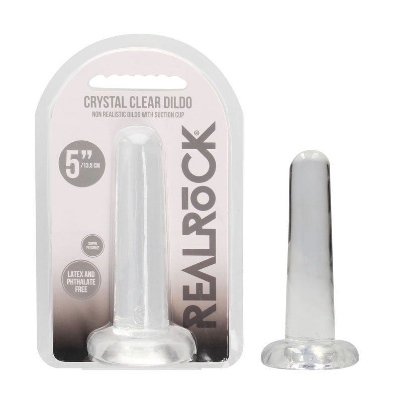 Realrock Dildo with Suction 5 inch - Clear